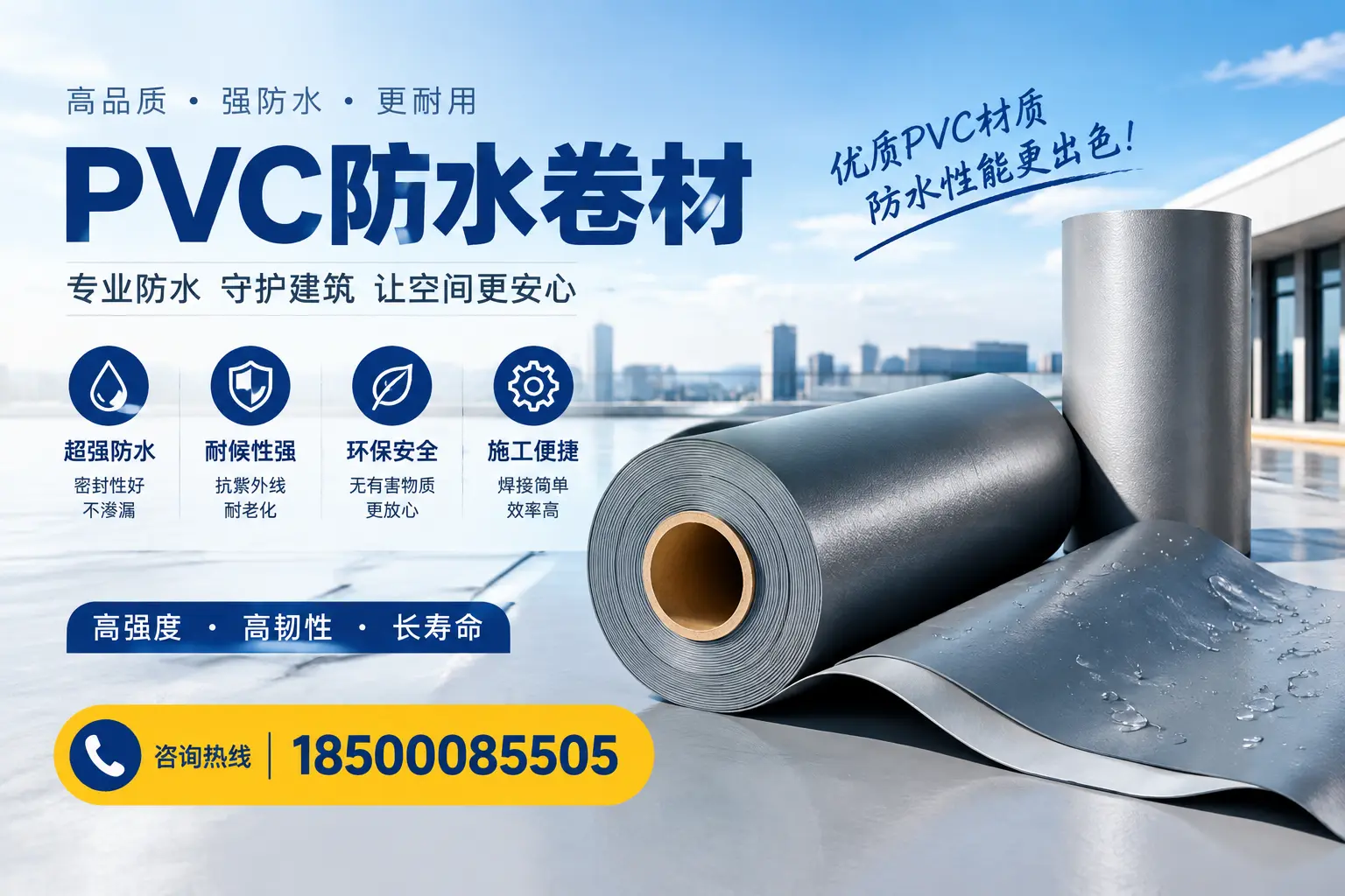 如何判断PVC防水卷材的质量优劣？文山选购技巧